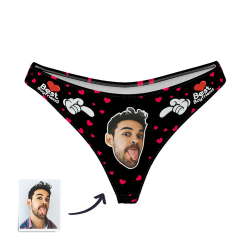 Women's Custom Photo Thong - Best Boyfriend