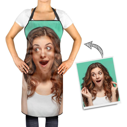 Custom Photo Cooking Apron - Funny Kitchen Personalized Chef Gifts
