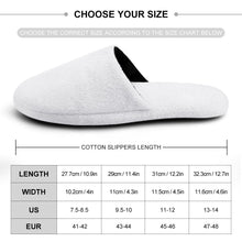 Custom Face And Text Women's and Men's Cotton Slippers Personalised Casual House Shoes Indoor Outdoor Bedroom Slippers Christmas Gift For Dog Lovers