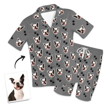 Custom Dog Photo Short Pajama Pants, Nightwear, Sleepwear