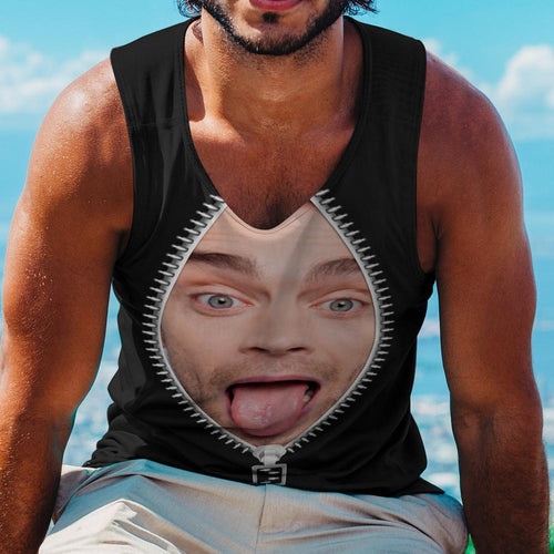 Custom Face Tank Top Zipper