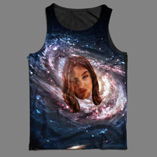 Custom Face Tank Top Galaxy