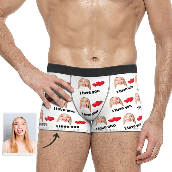 Men's Custom Love Face Boxer