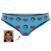 Couple Women's Custom Face Heart Panties