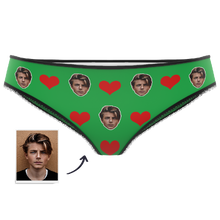 Couple Women's Custom Face Heart Panties