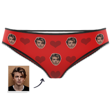 Couple Women's Custom Face Heart Panties