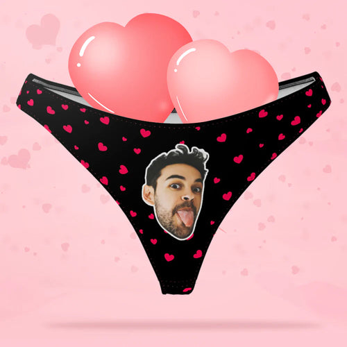 3D Preview Sweet Heart - Women's Popular Custom Face Thong Panty