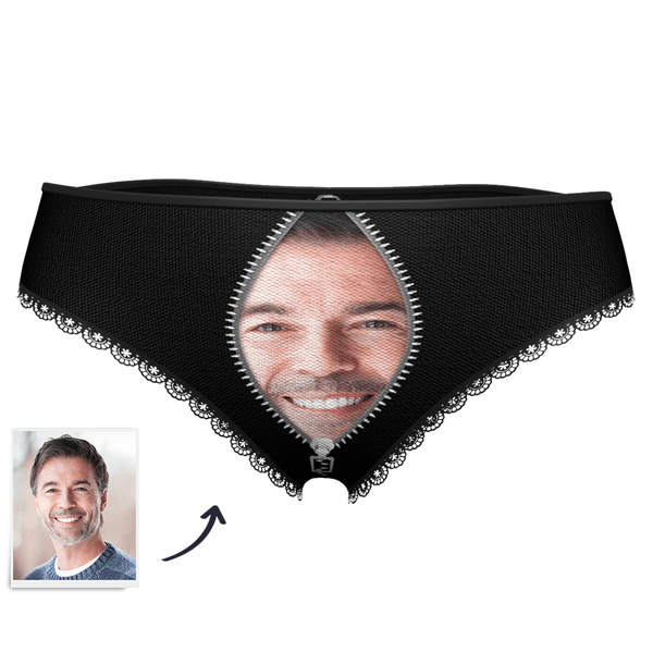 Women's Custom Face Womens Panties Sexy Zipper