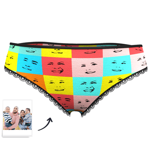 Women's Custom Face Womens Panties Fixed Expression