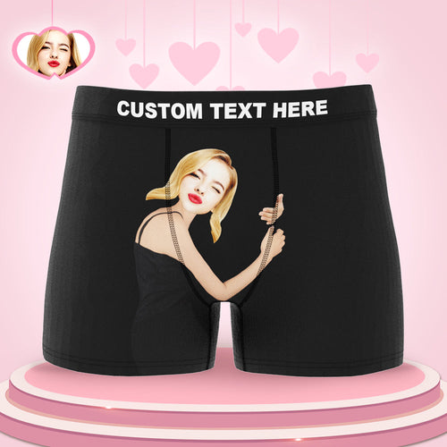 3D Preview MEN'S CUSTOM FACE ON BODY  POPULAR BOXER SHORTS Valentine's Day GIFT FOR HIM