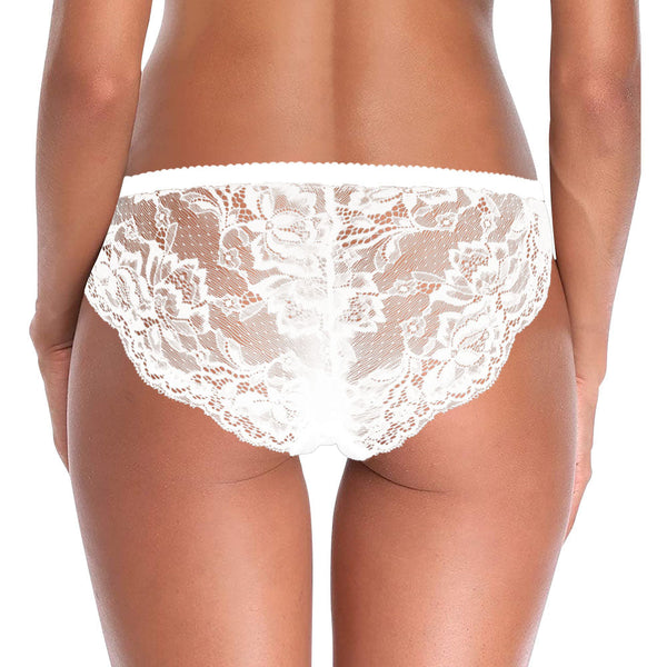 Custom Women Lace Panty Face Sexy Panties Women's Underwear - Finger Me