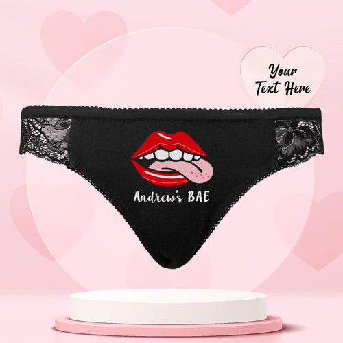 Custom Name Women Lace Panty Licky Sexy Panties Women's Underwear - XXX's BAE