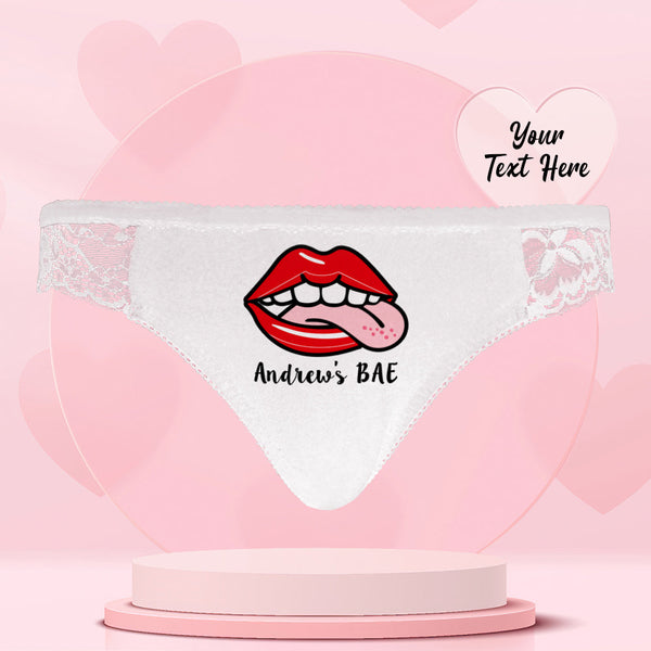 Custom Name Women Lace Panty Licky Sexy Panties Women's Underwear - XXX's BAE