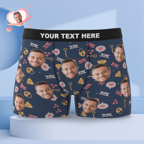 Custom Face Boxer Briefs Personalised Men's Boxer Shorts Funny Gift For Men