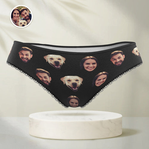 Personalised Funny Face Panties Custom Colorful Underwear With Photo Gift For Women