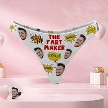 Custom Face Thong Personalised Women's Funny Panties With Photo The Fart Maker