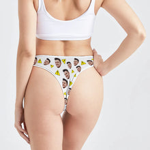 Custom Face Thong Personalised Women's Panties With Photo Choking Hazard