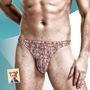 Custom Face Mash Men's Thong Face Men's Briefs - MyFacepajamas