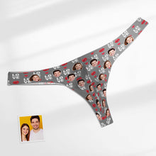 Custom Face Love Men's Thong Lip Print Men's Briefs - MyFacepajamas