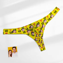 Custom Face Love Men's Thong Lip Print Men's Briefs - MyFacepajamas