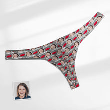 Custom Face Heart Men's Thong Love You Men's Briefs - CustomFacePajamas