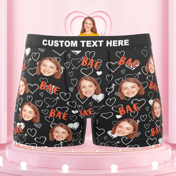 Custom Face Boxers Briefs Personalised Men's Shorts With Photo - Bae - MyFaceBoxer