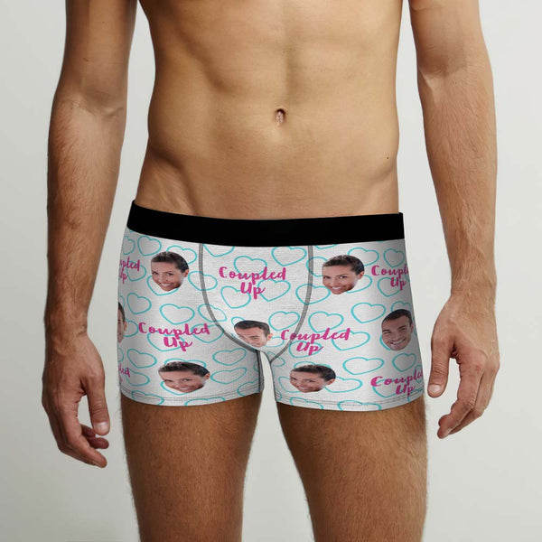 Custom Face Boxers Briefs Personalised Men's Shorts With Photo - Coupled Up - MyFaceBoxer