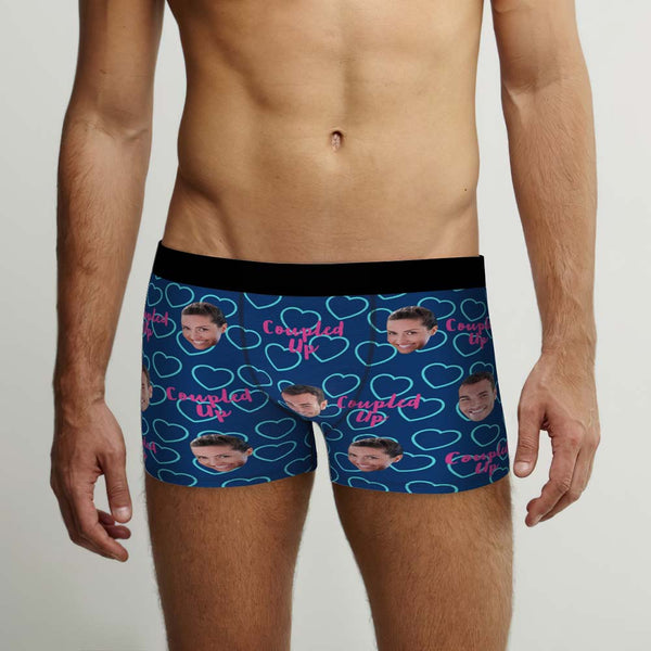 Custom Face Boxers Briefs Personalised Men's Shorts With Photo - Coupled Up - MyFaceBoxer