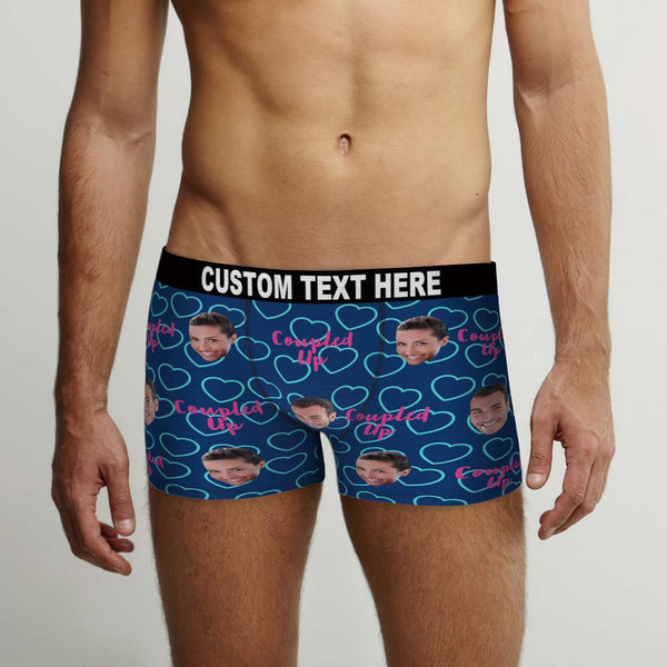 Custom Face Boxers Briefs Personalised Men's Shorts With Photo - Coupled Up - MyFaceBoxer