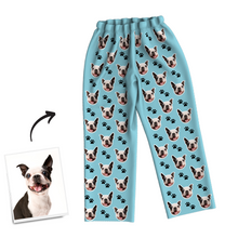 Custom Dog Photo Pajama Pants, Nightwear, Sleepwear