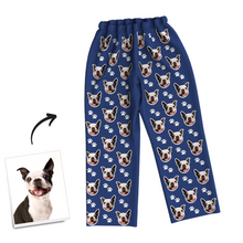 Custom Dog Photo Pajama Pants, Nightwear, Sleepwear