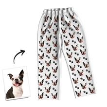 Custom Dog Photo Pajama Pants, Nightwear, Sleepwear