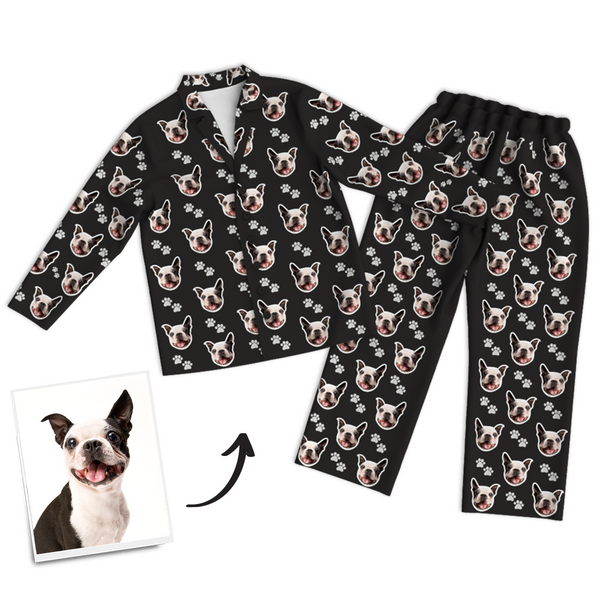 Custom Dog Photo Pajama Pants, Nightwear, Sleepwear