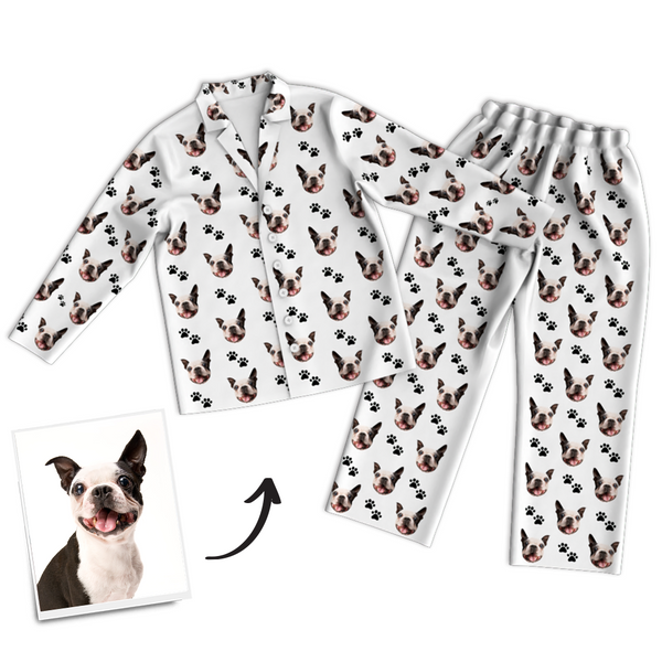 Custom Dog Photo Pajama Pants, Nightwear, Sleepwear