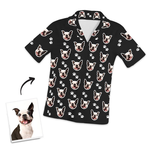 Custom Dog Photo Short Pajama Pants, Nightwear, Sleepwear