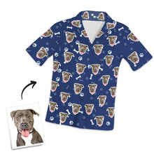 Custom Dog Photo Short Sleeve Pajamas, Nightwear, Sleepwear - Bone