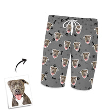 Custom Dog Photo Short Sleeve Pajamas, Nightwear, Sleepwear - Bone