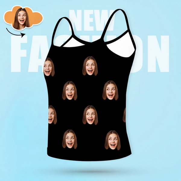 Custom Face Camisole Women Tank Top Multiple Color Options