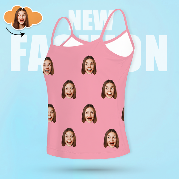 Custom Face Camisole Women Tank Top Multiple Color Options