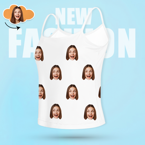 Custom Face Camisole Women Tank Top Multiple Color Options