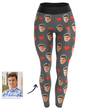 Custom Face Leggings - Heart