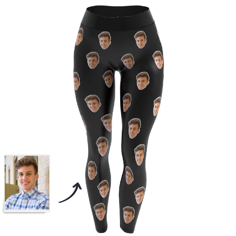 Custom Face Leggings - Colorful