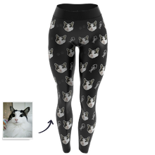 Custom Face Leggings - Cat