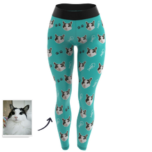 Custom Face Leggings - Cat