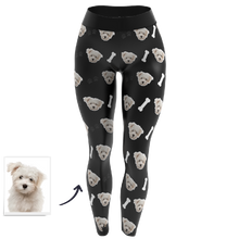 Custom Pet Dog Face Personalized Leggings - Custom Yoga Pants