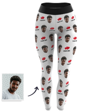 Custom Face Leggings - I Love You