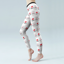 Custom Heart I Love You Leggings With Your LOGO Personalized Gift