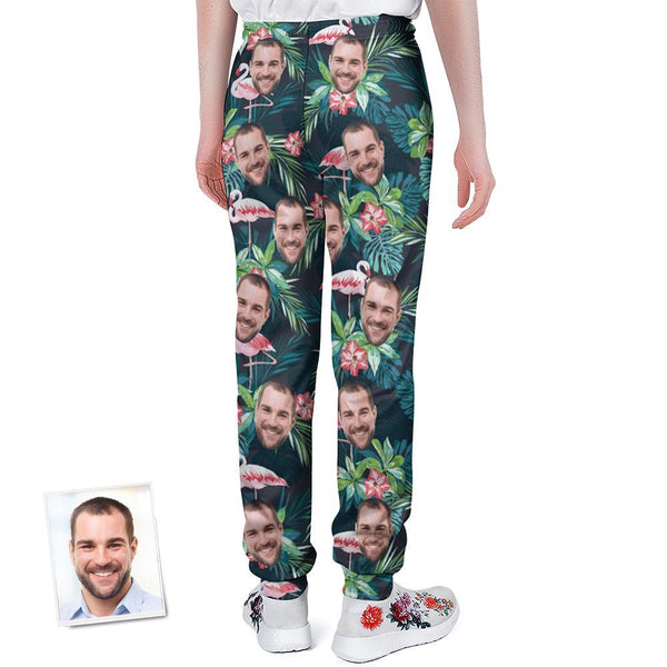 Custom Face Sweatpants Personalised Hawaii Design Unisex Joggers - Gift for Lover