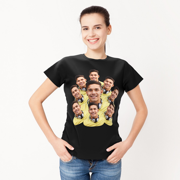 Personalized Photo Funny Woman T-shirt
