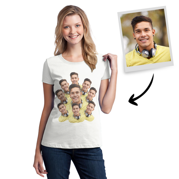 Personalized Photo Funny Woman T-shirt